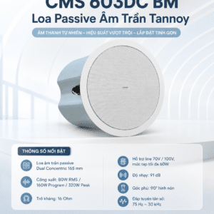 cms 603dc bm loa passive am tran tannoy 2