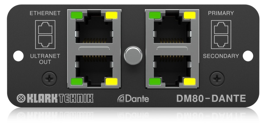 Klark Teknik DM80-DANTE I/O Interface Cards dm80 dante2
