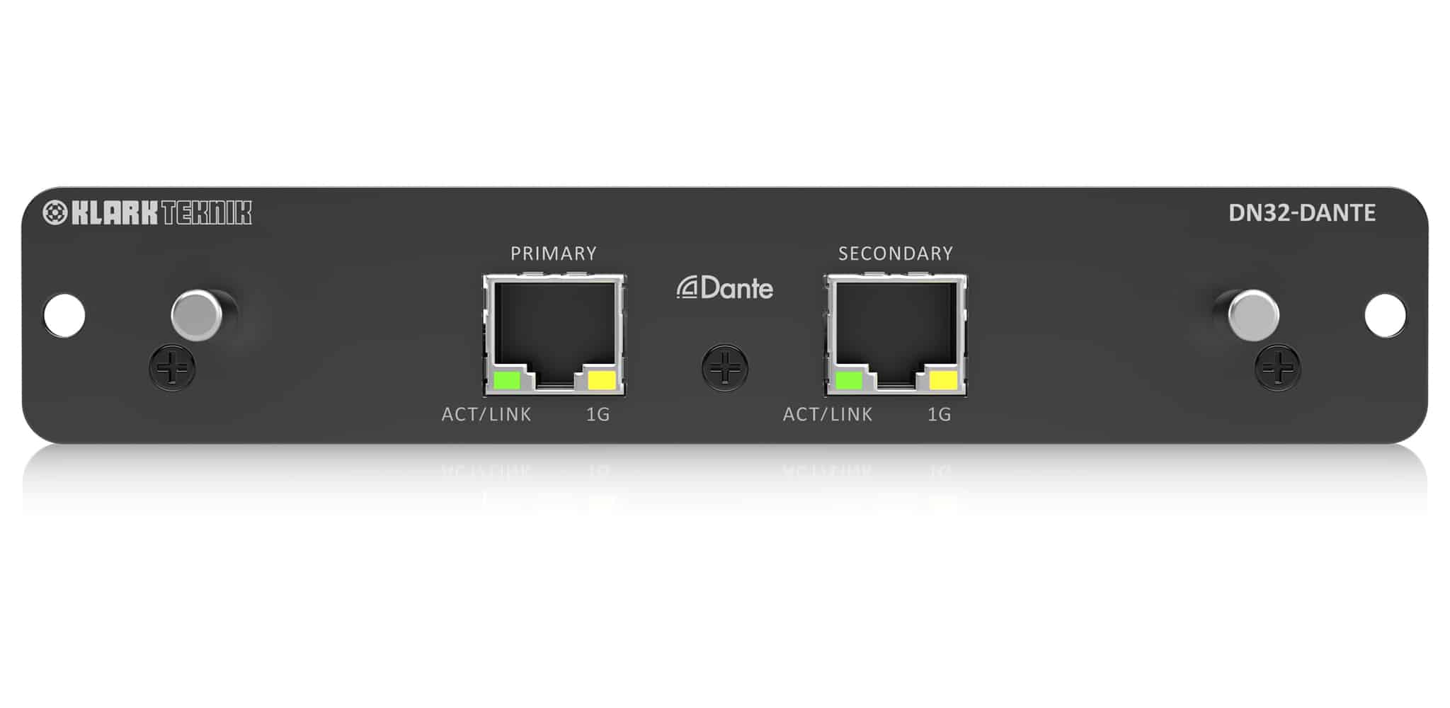 Klark Teknik DN32-DANTE Expansion Cards and Interfaces dn32 dante 2