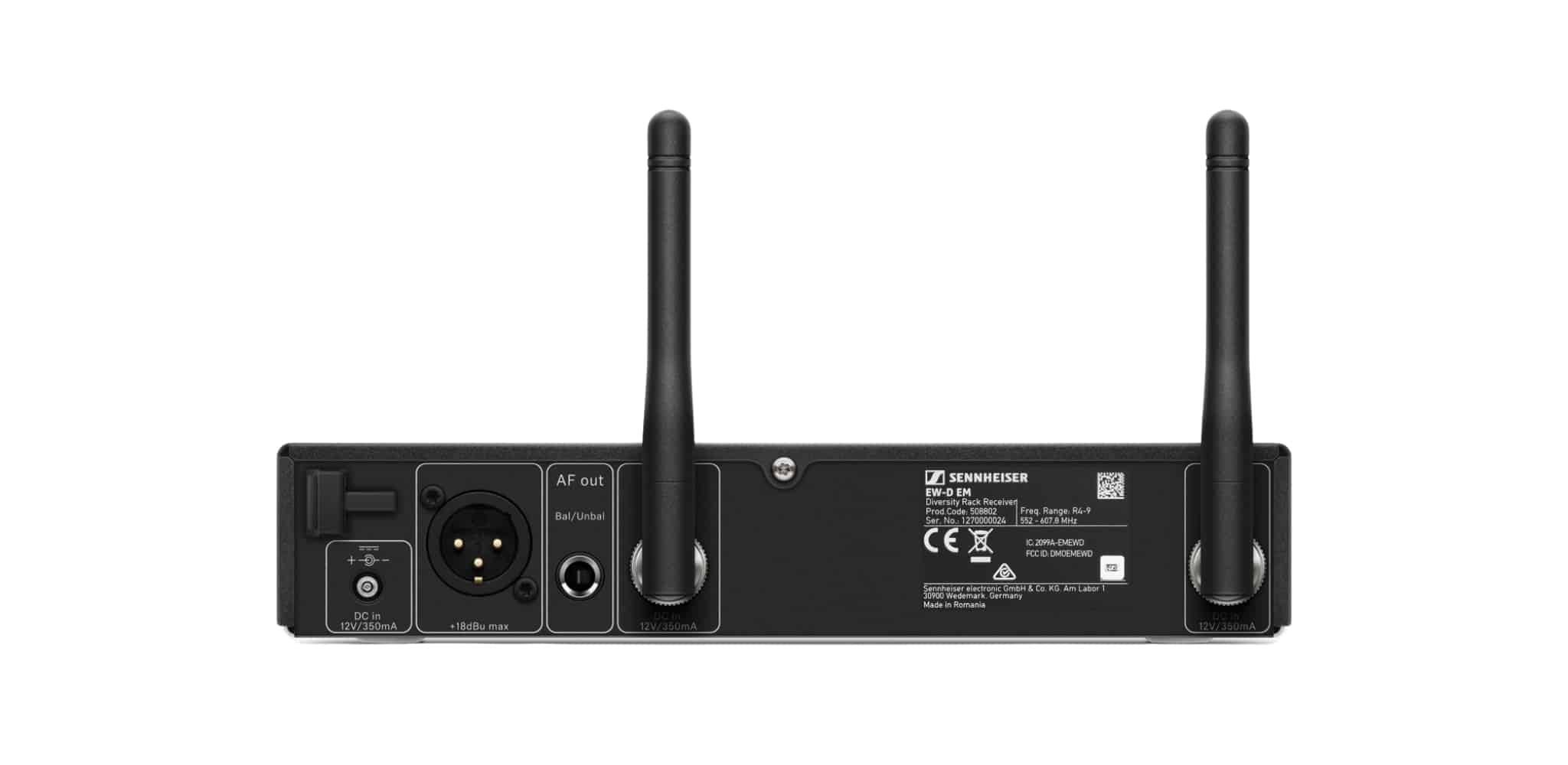 Sennheiser EW-D ME2/835-S SET (R1-6) 520-576 MHz Bộ Micro không dây và Micro cài áo ew d me2 835 s set r1 6