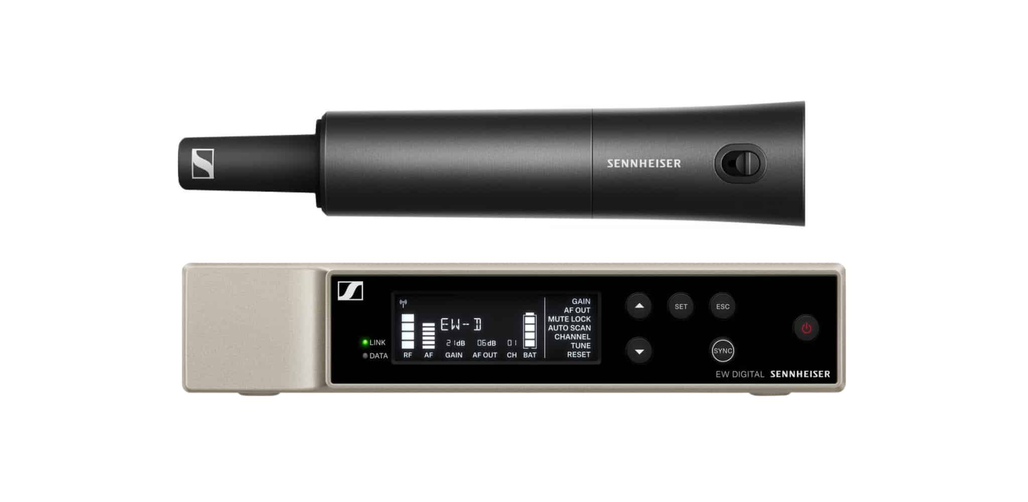 Sennheiser EW-D SKM BASE SET (S4-7) 630-662 MHz Reciever và Mic phát cầm tay UHF ew d skm base set s4 7 5