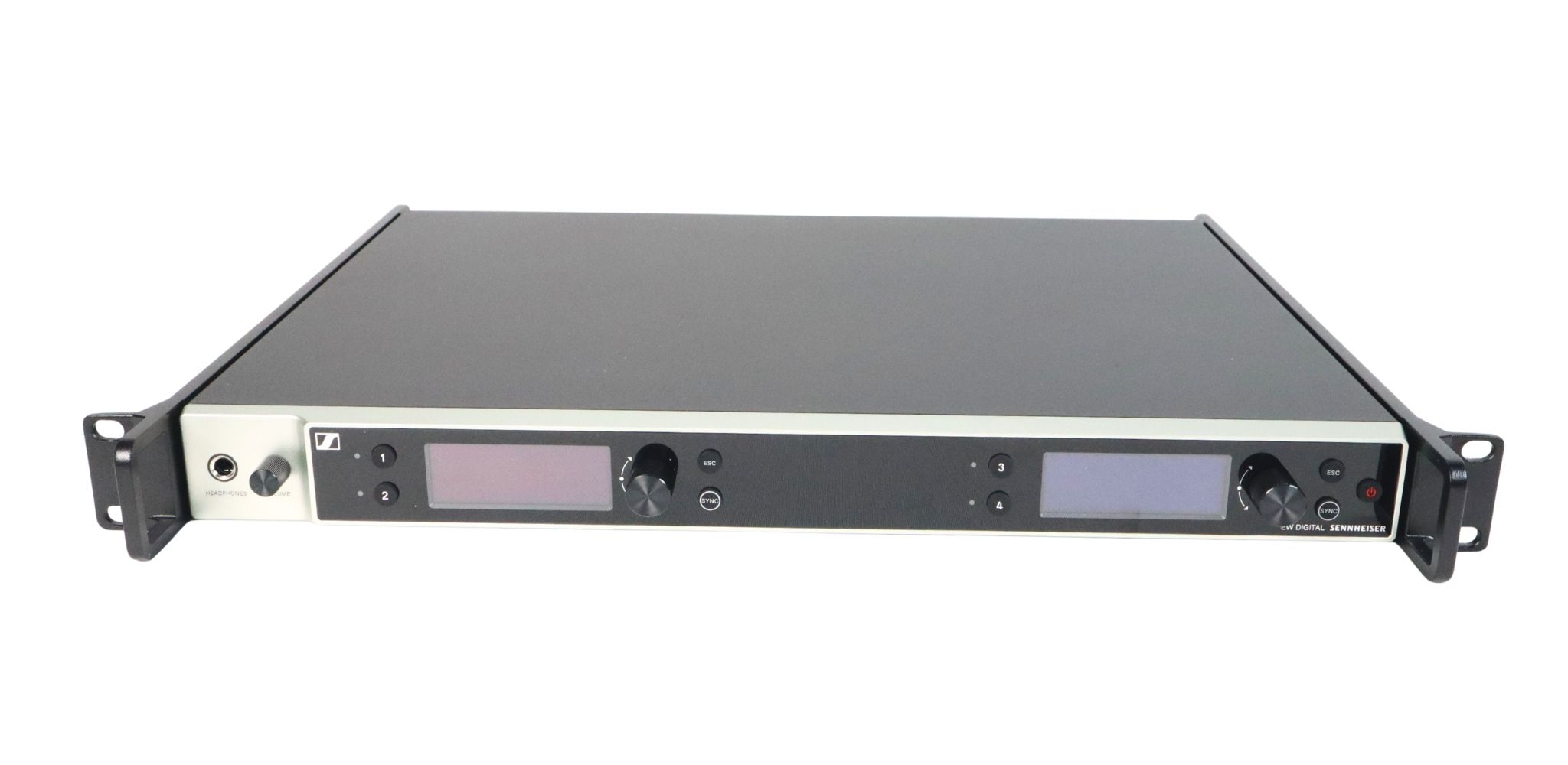 Sennheiser EW-DX EM 4 DANTE (Q1-9) Bộ thu kỹ thuật số không dây full-rack 4 kênh hỗ trợ Dante 470.2 - 550 MHz ew dx em 4 dante q1 9 4