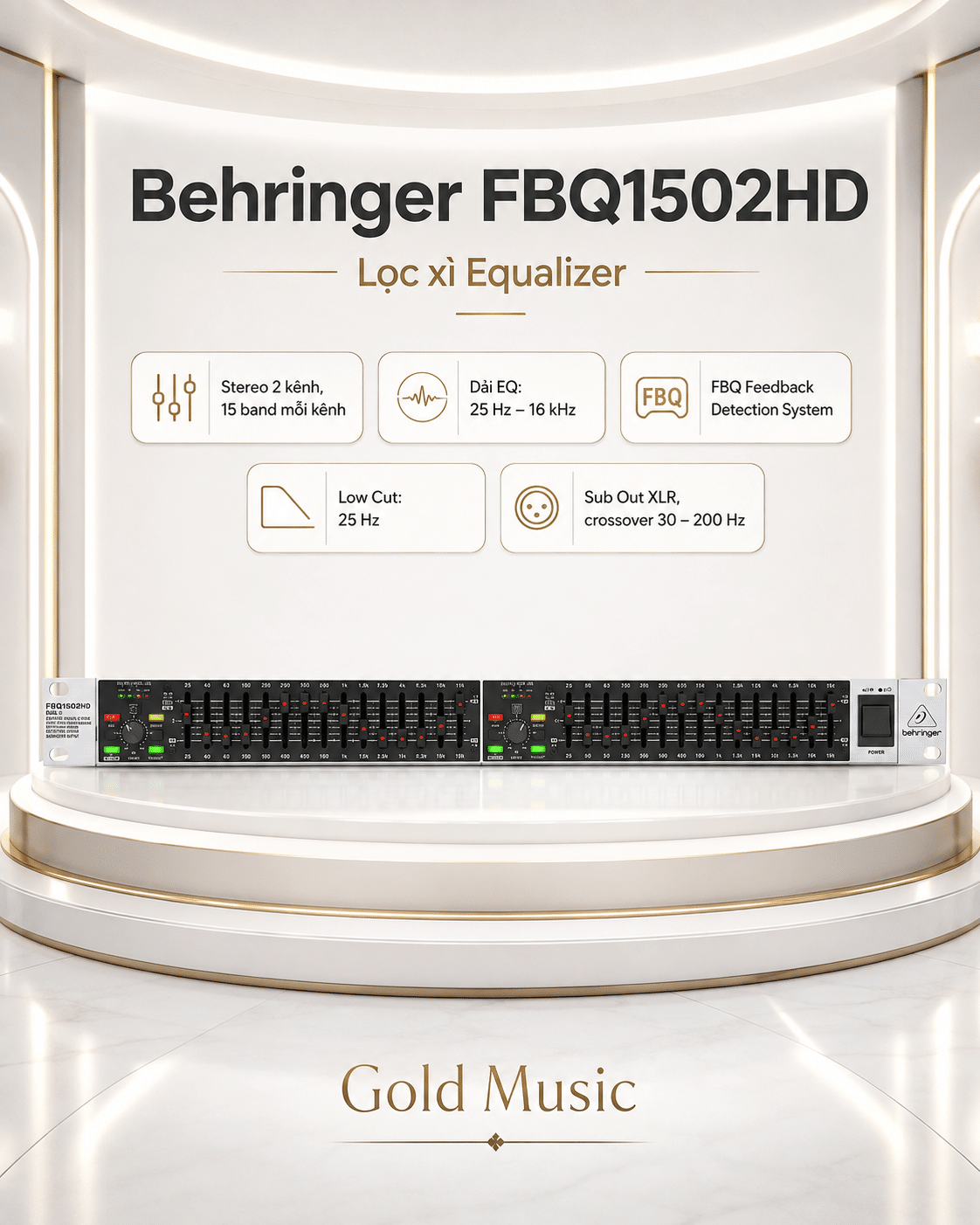 Behringer FBQ1502HD Lọc xì Equalizers fbq1502hd