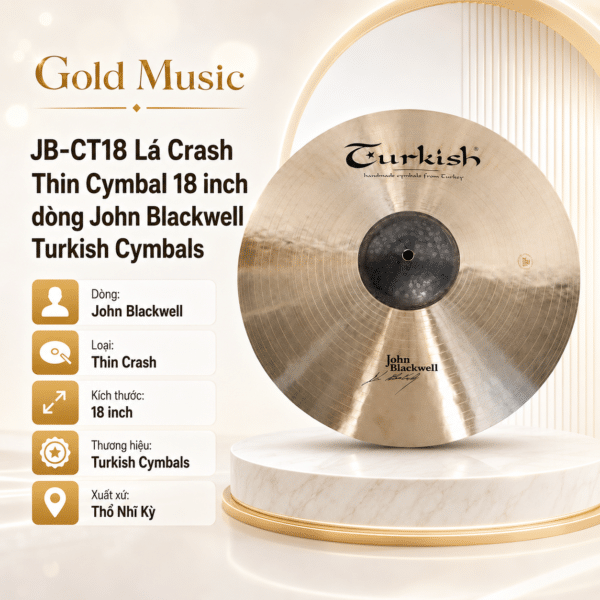 jb ct18 la crash thin cymbal 18 inch dong john