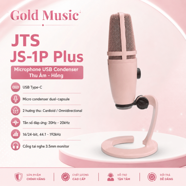 jts js 1p plus microphone usb condenser thu am hong