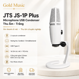 jts js 1p plus microphone usb condenser thu am trang