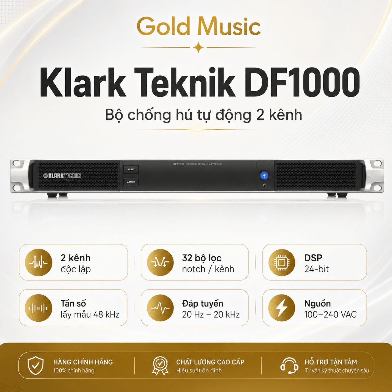 Klark Teknik DF1000 Bộ chống hú klark teknik df1000 bo chong hu