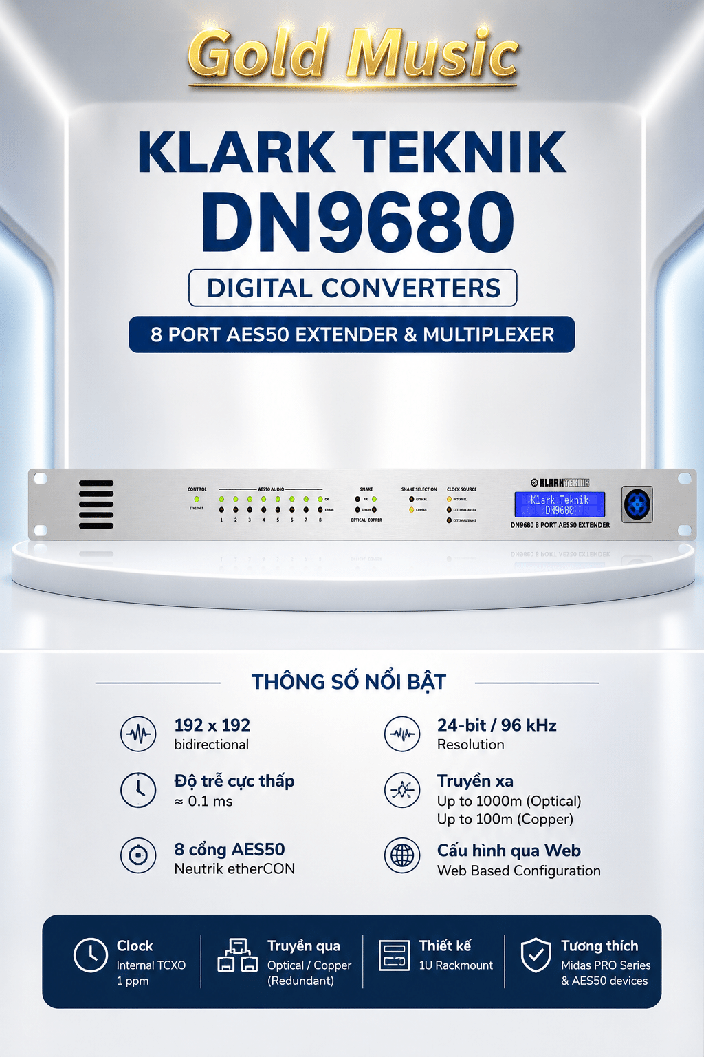 Klark Teknik DN9680 Digital Converters klark teknik dn9680 digital converters