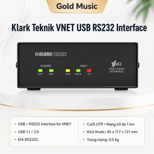 klark teknik vnet usb rs232 interface accessories