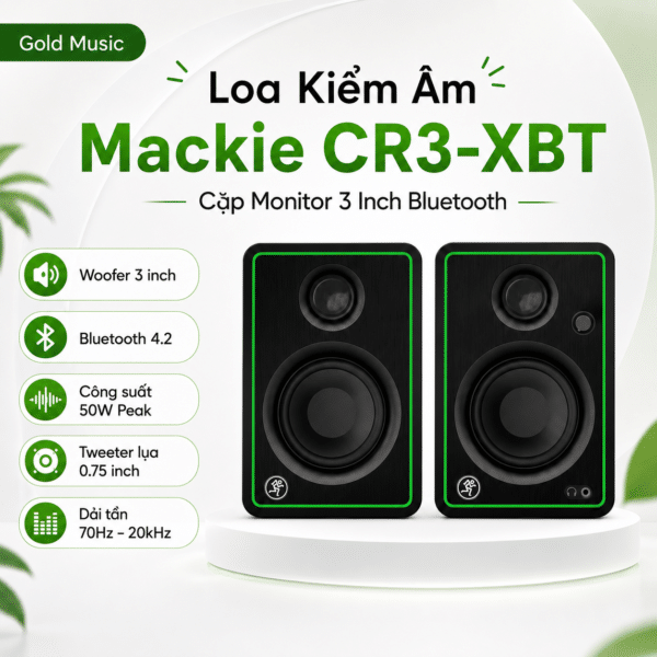 Loa Kiểm Âm Mackie CR3-XBT – Cặp Monitor 3 inch Bluetooth mackie cr3 xbt