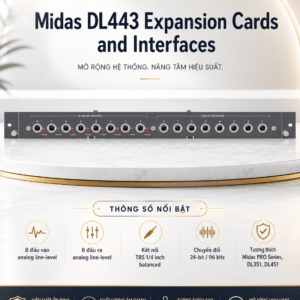 Midas DL443 Expansion Cards and Interfaces midas dl443 expansion cards interfaces