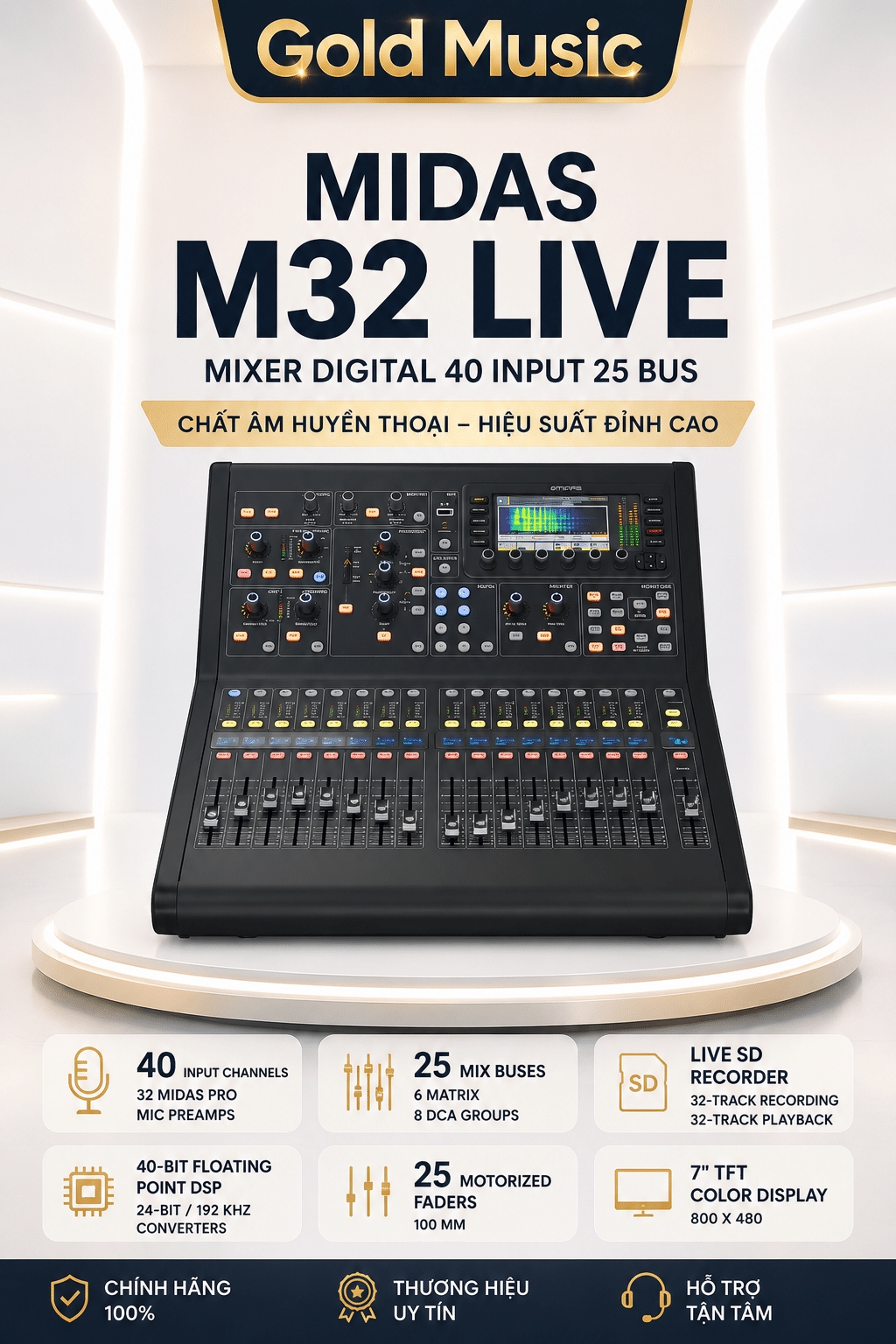Midas M32 LIVE Mixer Digital 40 input 25 Bus midas m32 live mixer digital 40 input