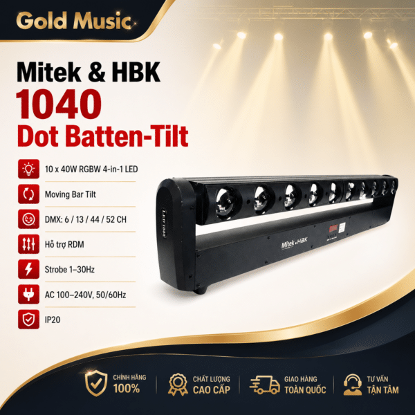 Mitek & HBK 1040 Dot Batten-Tilt – LED Moving Bar Lights mitek and hbk 1040 dot batten tilt led moving