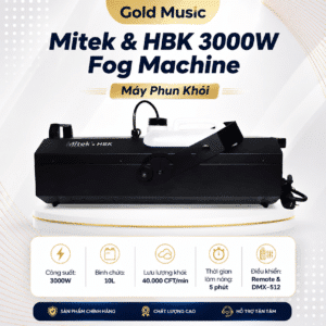 mitek and hbk 3000w fog machine may phun khoi