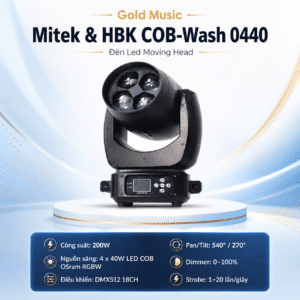mitek and hbk cob wash 0440 den led moving head