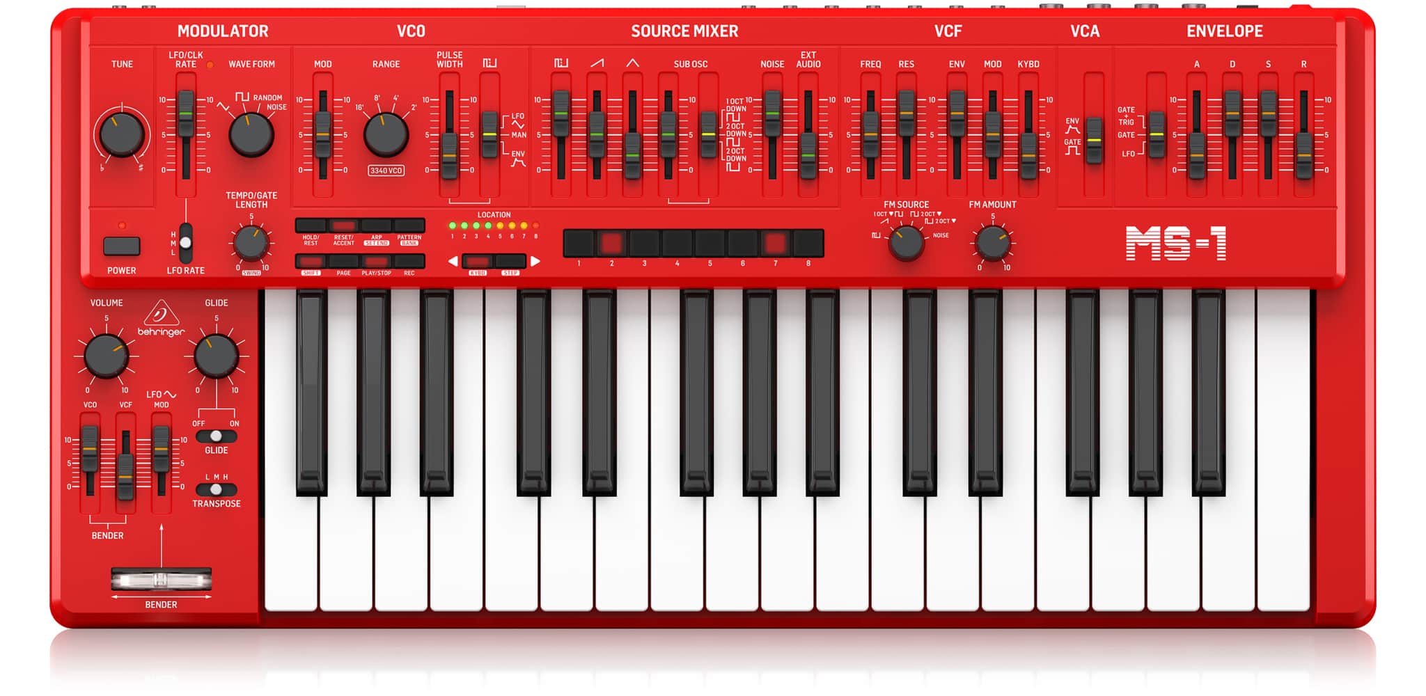 Behringer MS-1-RD Analog Synthesizer ms 1 rd 5