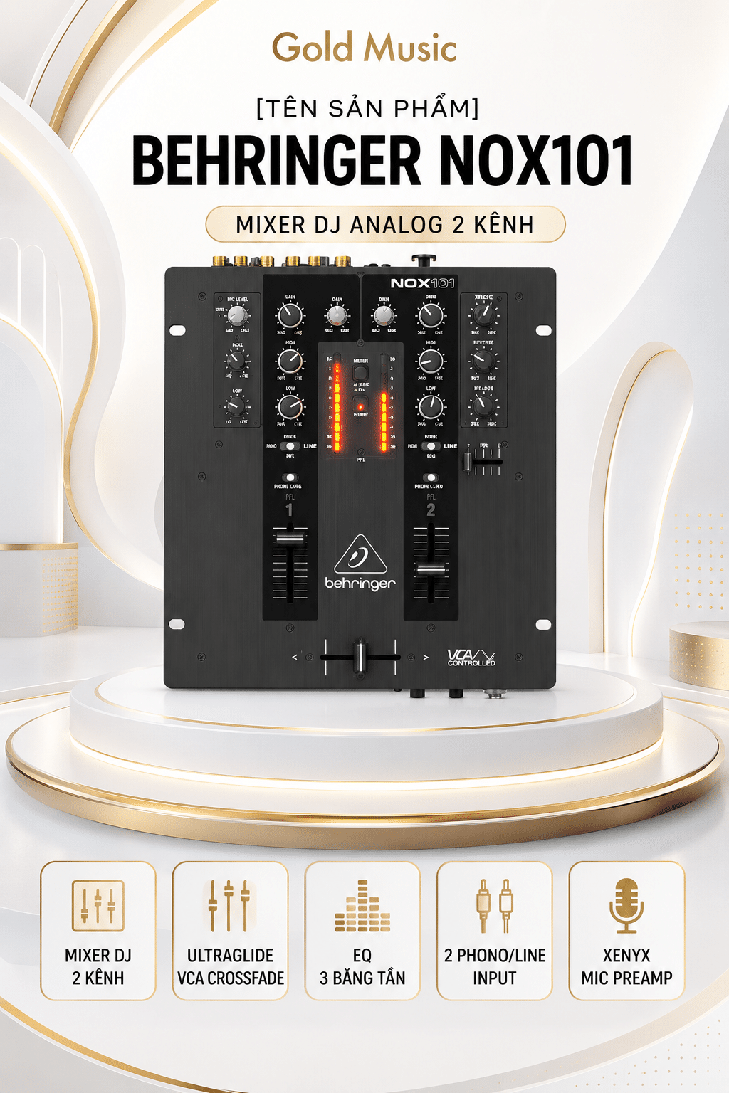 Behringer NOX101 DJ Mixer nox101
