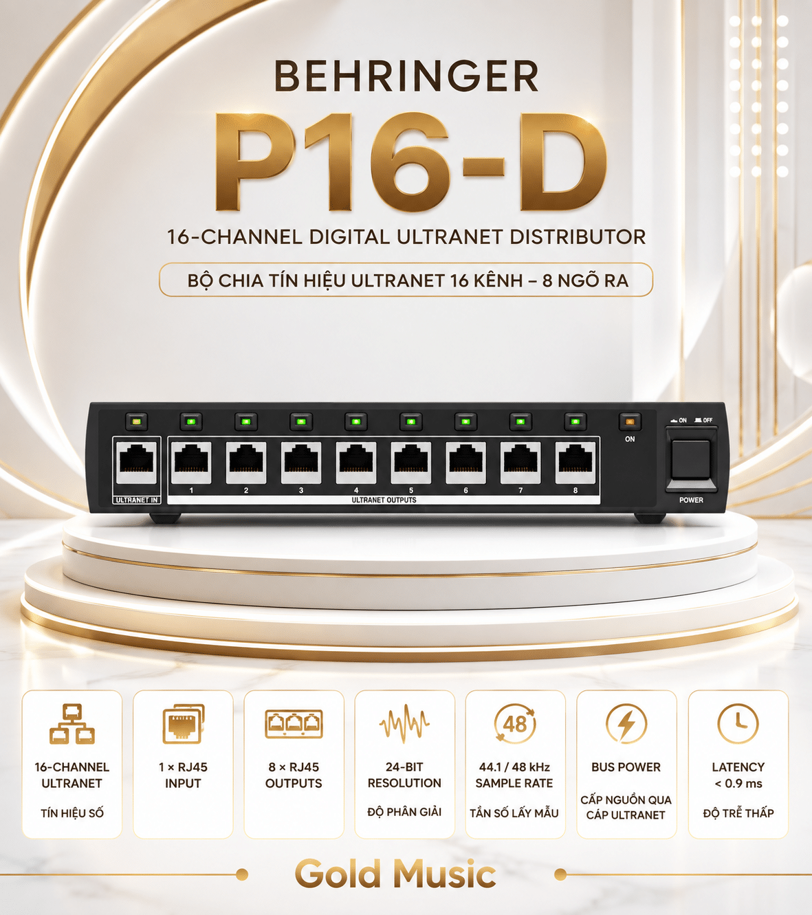 Behringer P16-D Wired In-Ear Monitoring 16 Channels p16 d