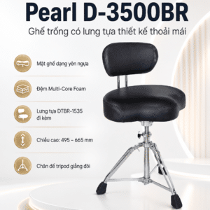 Pearl D-3500BR ghế trống có lưng tựa thiết kế thoải mái pearl d 3500br ghe lung tua thiet ke thoai mai