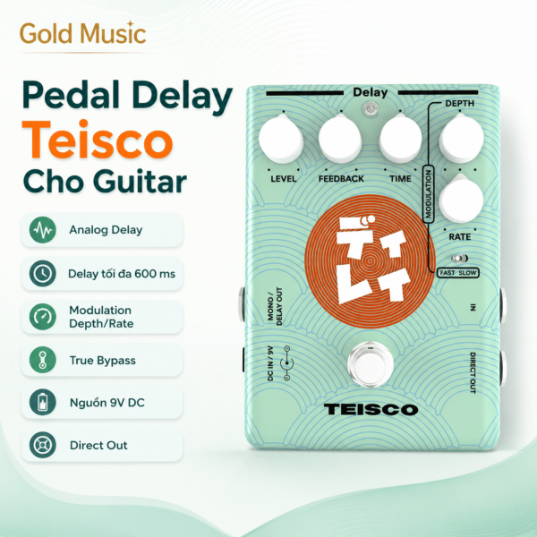 Pedal Delay Teisco Cho Guitar pedal delay teisco
