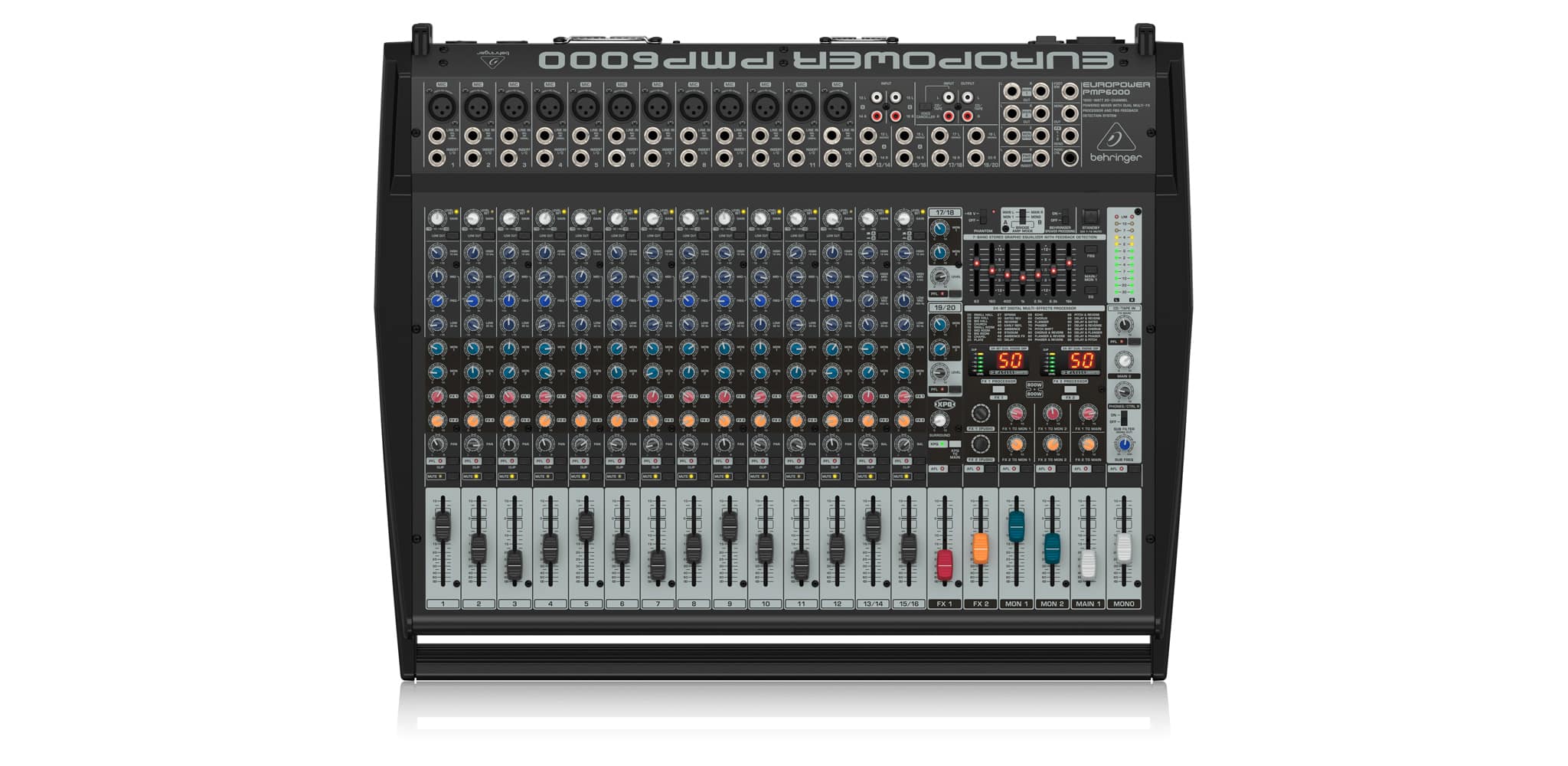 Behringer PMP6000 Mixer Liền Công Suất 1.600w 20 channels 2 x FX pmp6000 3