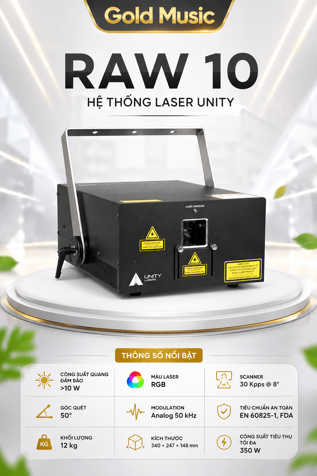 RAW 10 Hệ thống Laser Unity raw 10 he thong laser unity