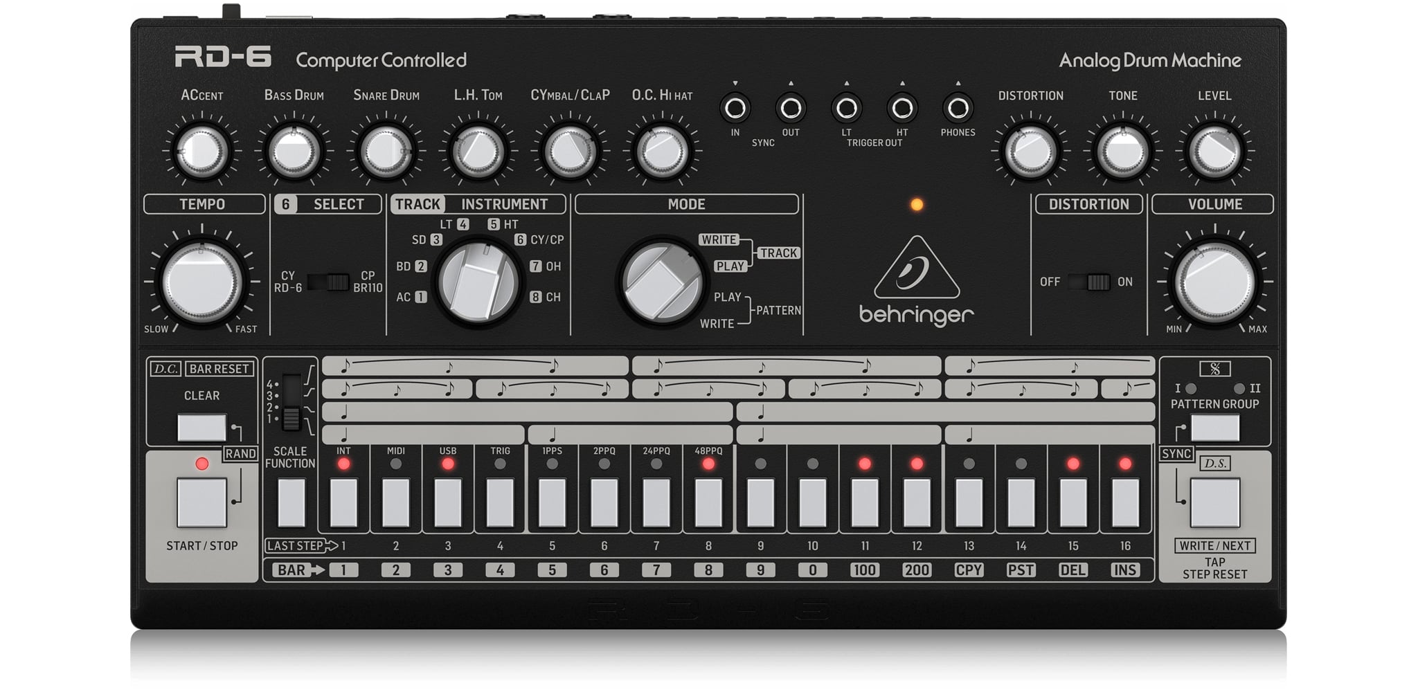 Behringer RD-6-BK Drum Machines rd 6 bk 4