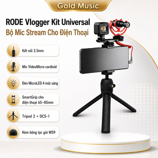 RODE Vlogger Kit Universal Bộ Mic Stream Cho Điện Thoại rode vlogger kit universal