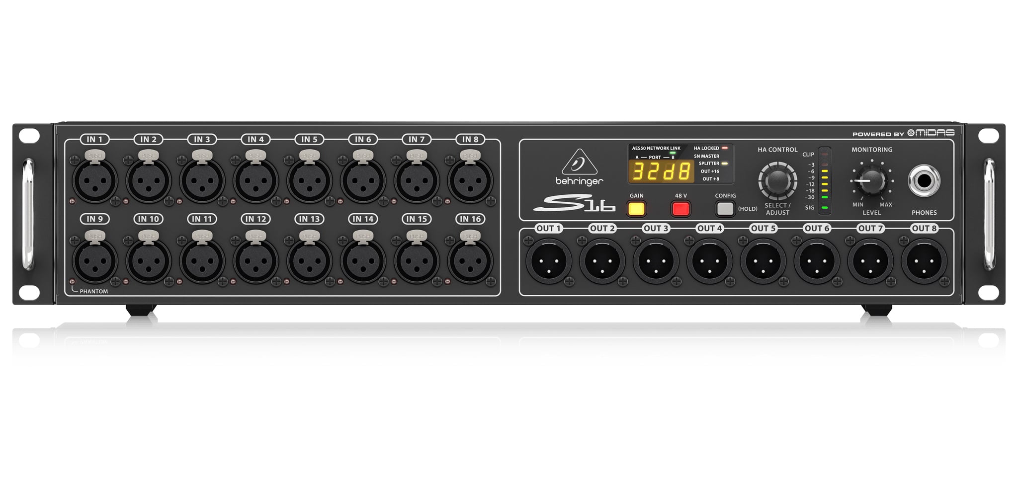Behringer S16 Stage Box 16 Output, Ultranet, Aes 50 s16 3
