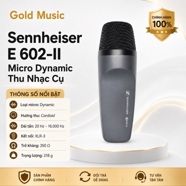 Sennheiser E 602-II Micro Dynamic Thu Nhạc Cụ sennheiser e 602 ii micro dynamic