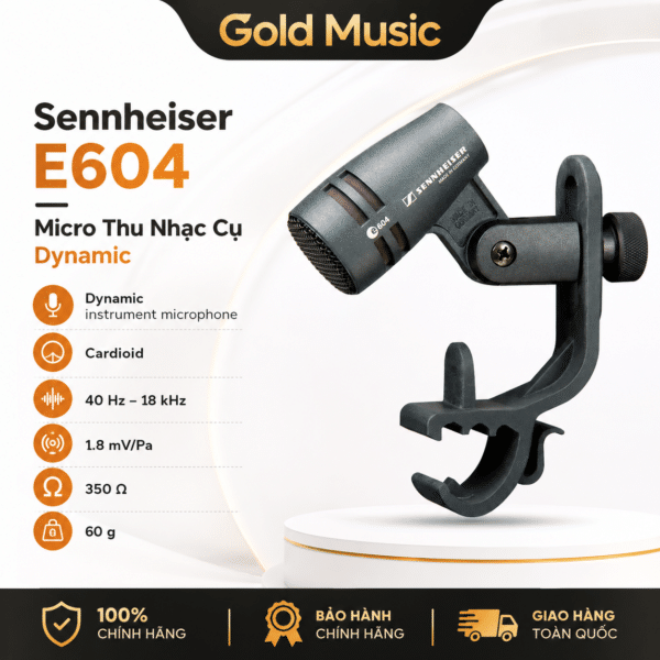 Sennheiser E604 – Micro Thu Nhạc Cụ Dynamic sennheiser e604 micro thu nhac cu dynamic