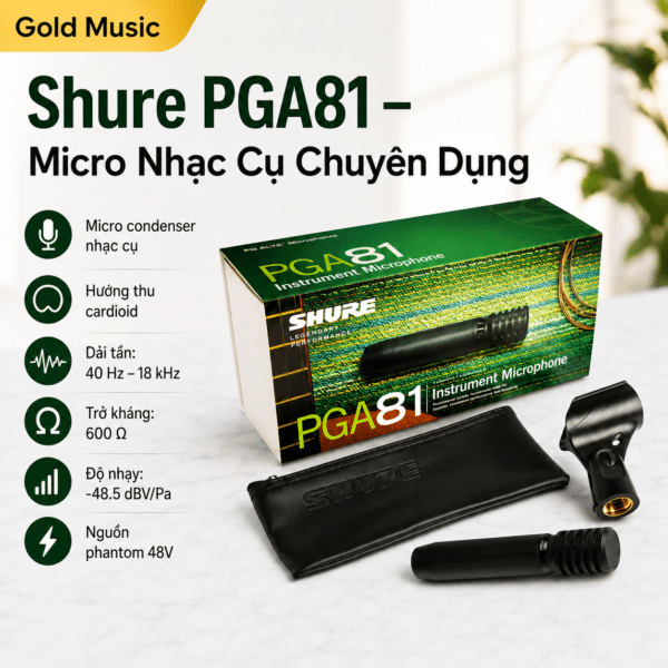 shure pga81 micro nhac cu chuyen dung