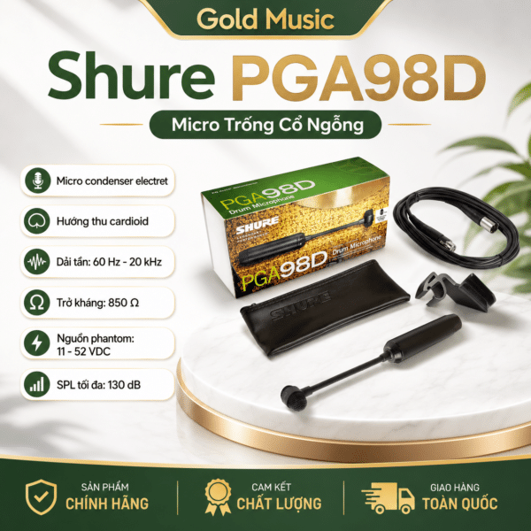 Shure PGA98D – Micro Trống Cổ Ngỗng shure pga98d micro ngong
