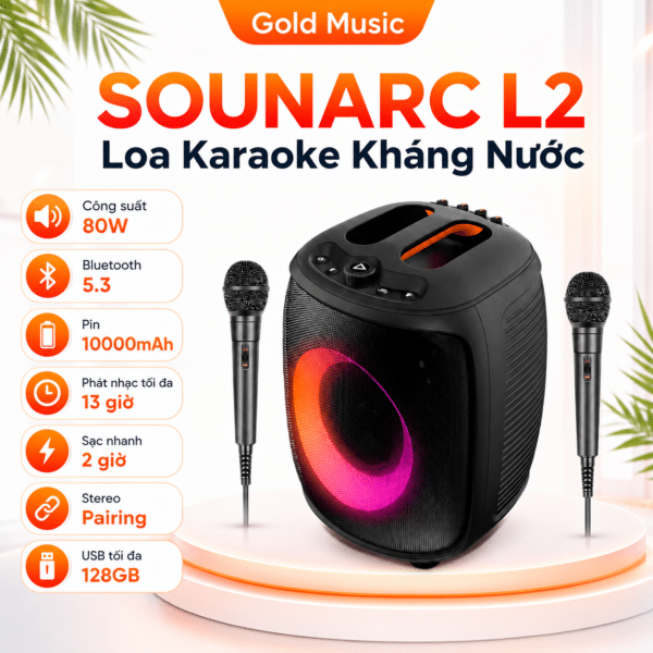 sounarc l2 loa karaoke khang nuoc