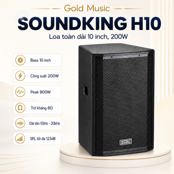 SOUNDKING H10 Loa toàn dải 10", 200W soundking h10 loa toan dai 10