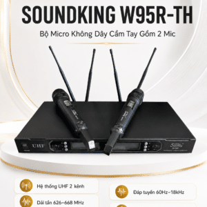 SOUNDKING W95R-TH Bộ micro không dây cầm tay gồm 2 mic soundking w95r th bo micro khong day