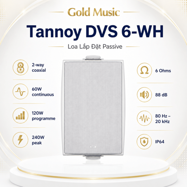 Tannoy DVS 6-WH Loa Lắp Đặt Passive tannoy dvs 6 wh loa lap dat passive