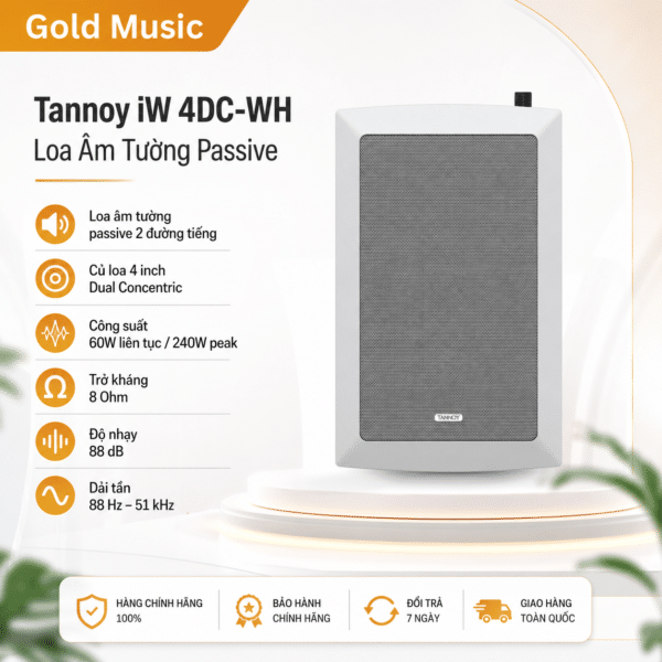 Tannoy iW 4DC-WH Loa Âm Tường Passive tannoy iw 4dc wh loa am tuong passive