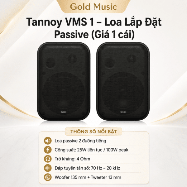 Tannoy VMS 1 – Loa Lắp Đặt Passive (Giá 1 cái) tannoy vms 1 loa lap dat passive