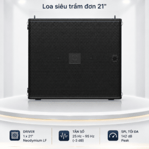 Turbosound MS121 Loa siêu trầm đơn 21" turbosound ms121 loa sieu don 21