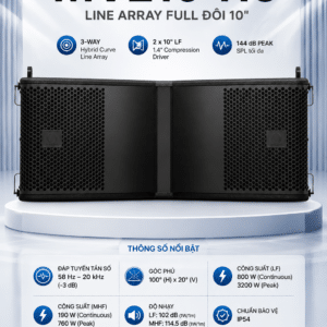 Turbosound MV210-HC Loa Line Array Full đôi 10" turbosound mv210 hc loa line array full