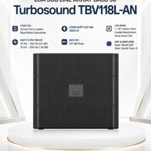 turbosound tbv118l an loa sub line array