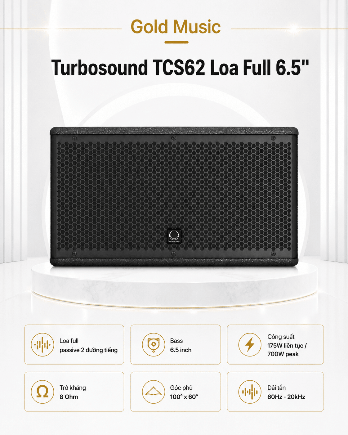 Turbosound TCS62 Loa full 6.5" turbosound tcs62 loa full 6 5 inch