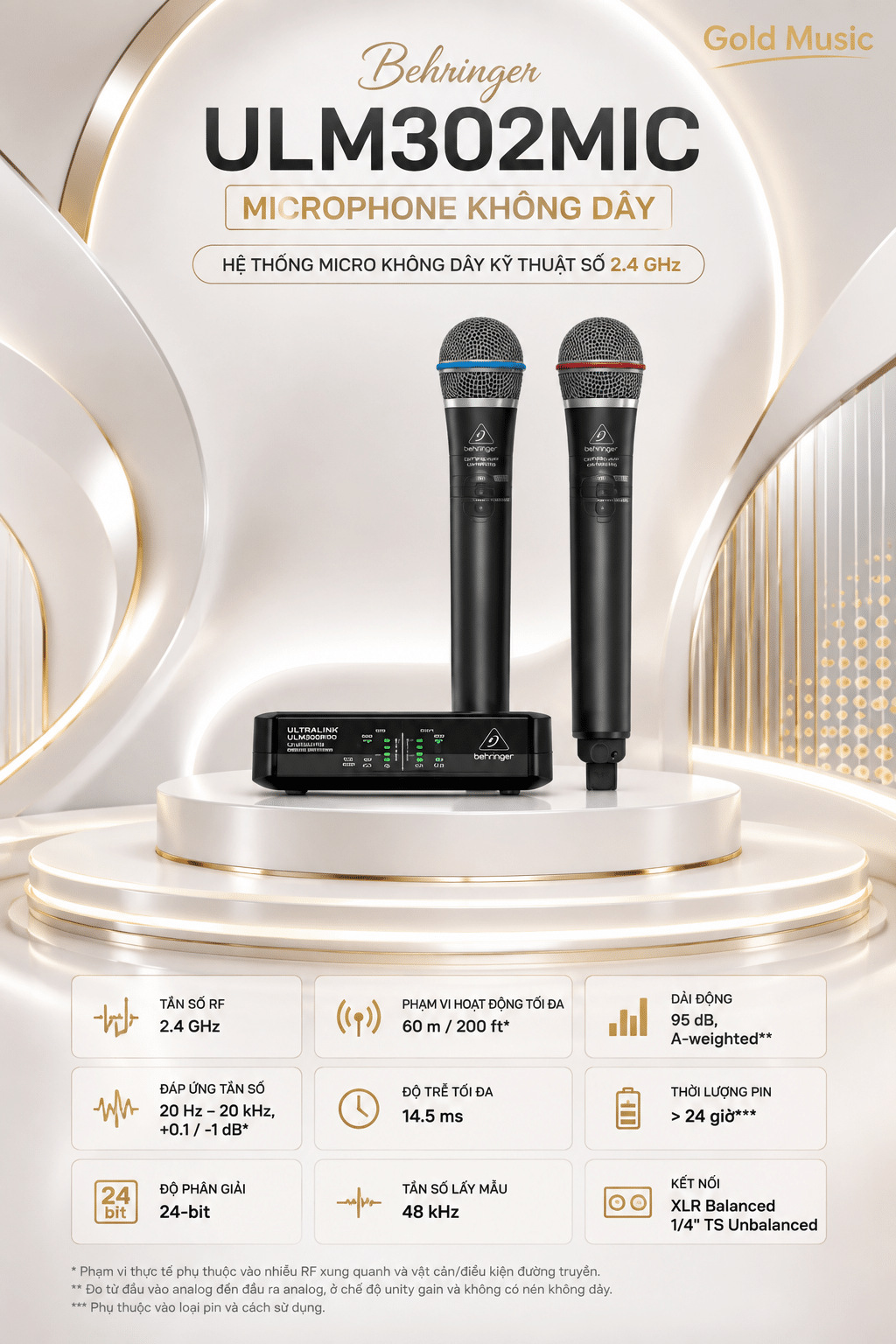 Behringer ULM302MIC Microphone không dây ulm302mic