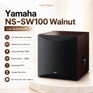 yamaha ns sw100 walnut