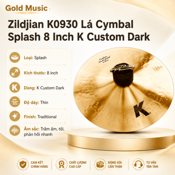 zildjian k0930 la cymbal 8 inch k custom