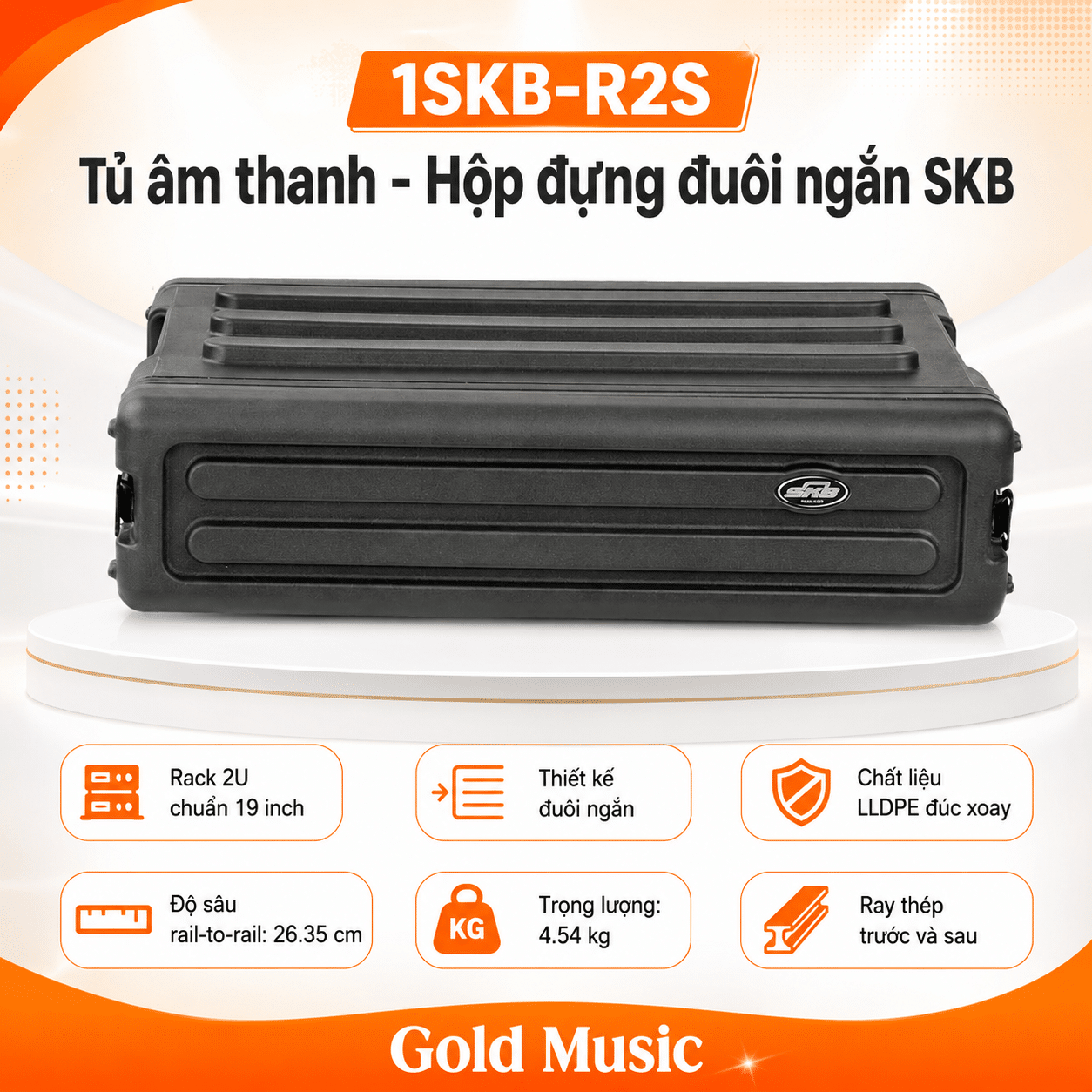 1SKB-R2S Tủ âm thanh - Hộp đựng đuôi ngắn SKB 1skb r2s tu am thanh hop dung duoi ngan skb