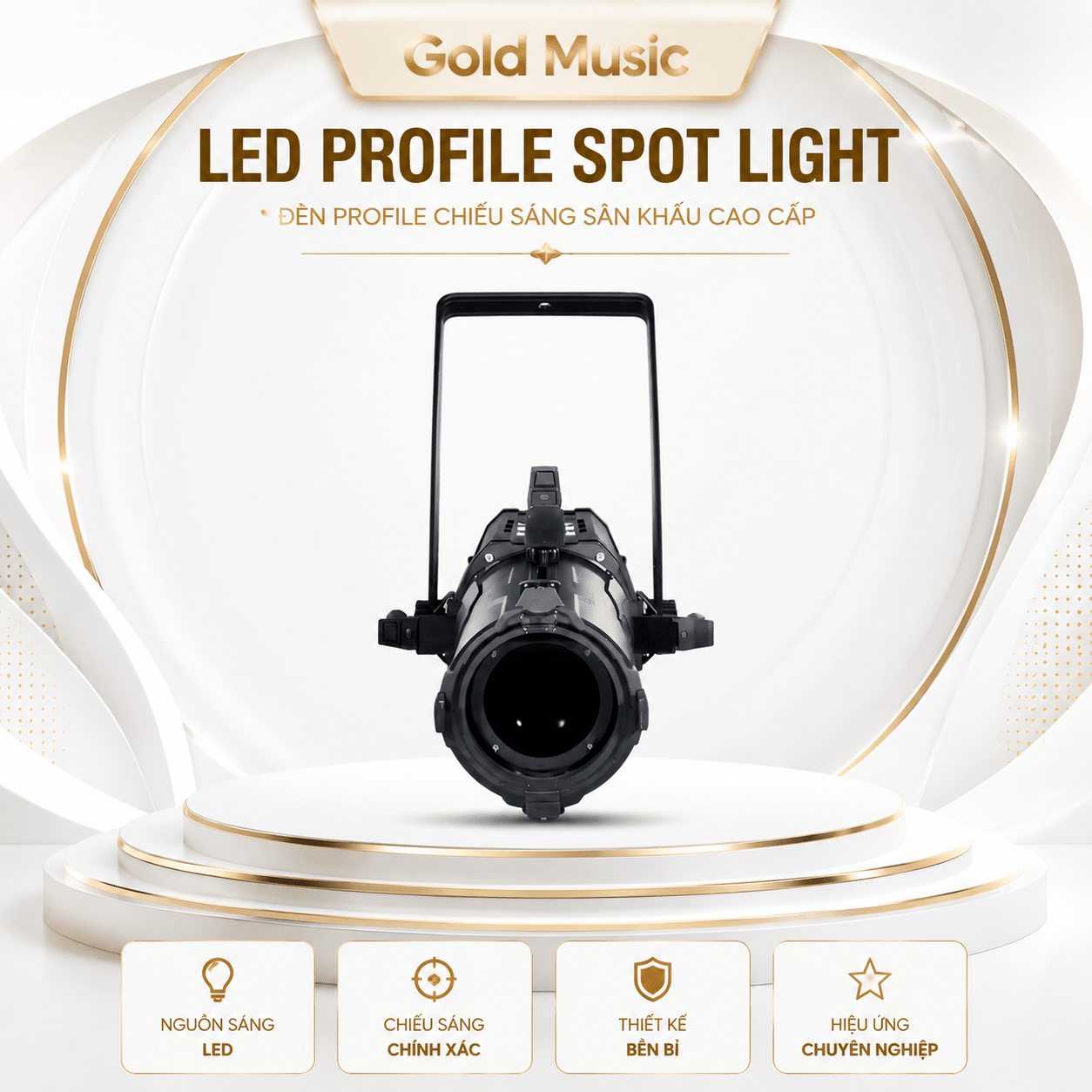 300W Profile Zoom IP - RGBAL Static Lights Mitek&HBK 300w profile zoom ip rgbal static lights