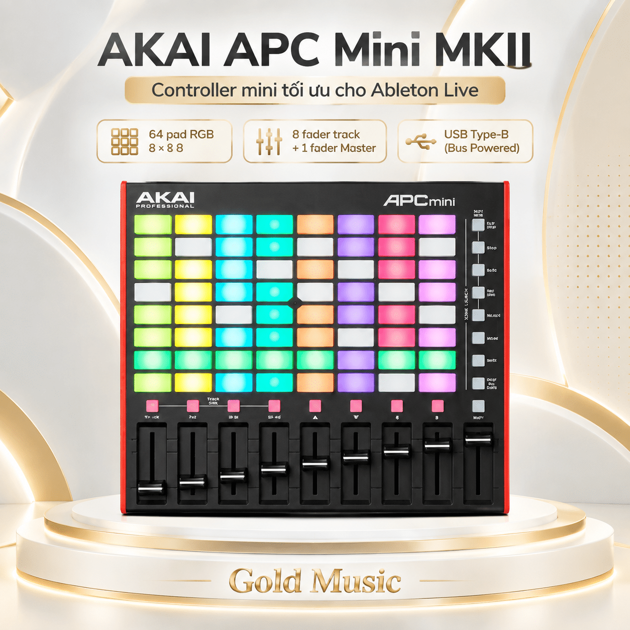 AKAI APC Mini MKII – Controller mini tối ưu cho Ableton Live akai apc mini mkii controller mini toi
