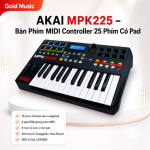 AKAI MPK225 – Bàn phím MIDI 25 phím có pad akai mpk225 ban phim midi 25 pad